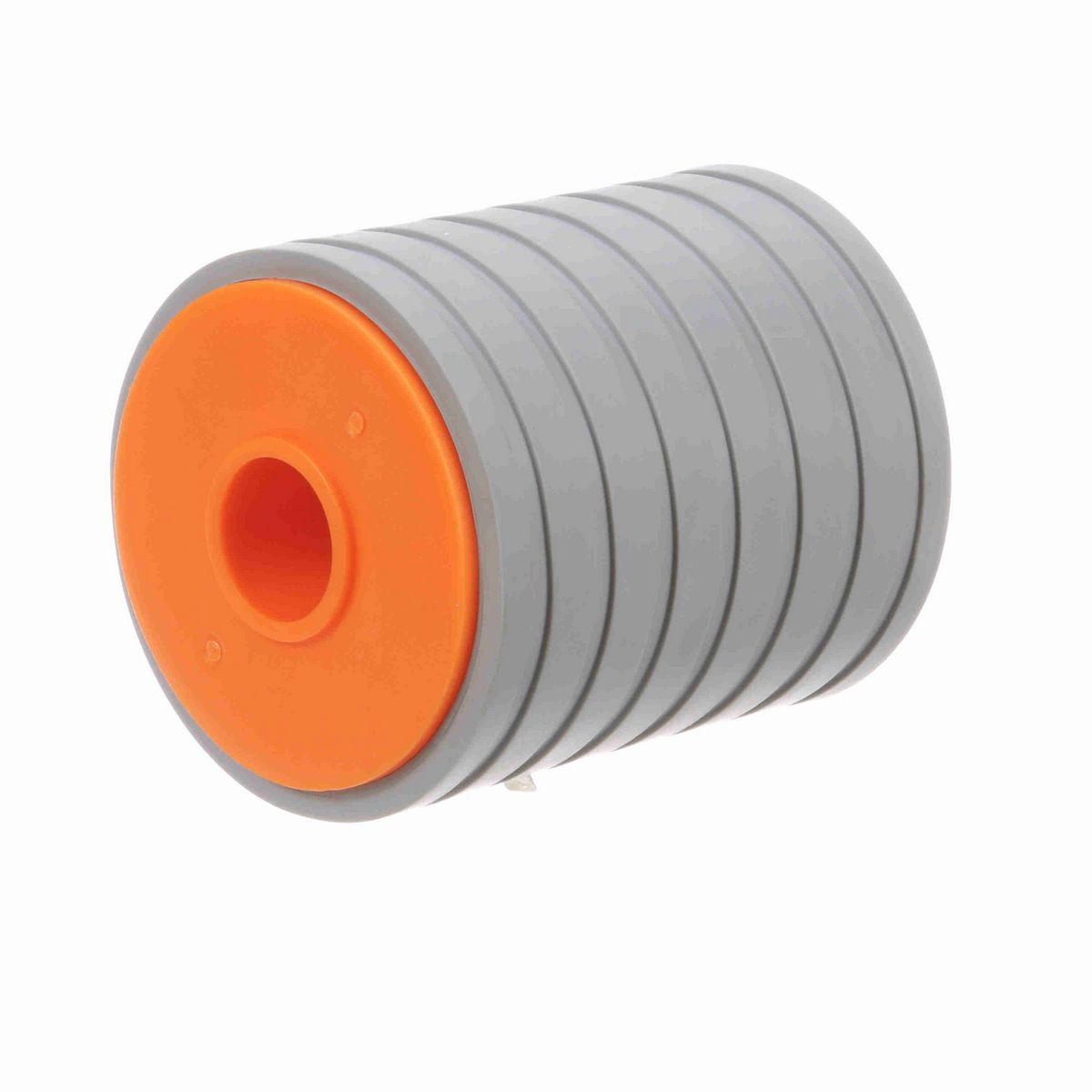 System Plast Return Roller with Rubber; OD: 67-mm, Shaft Dia: -mm, Length: 82.5-mm, Color: Orange - R3B-75-60