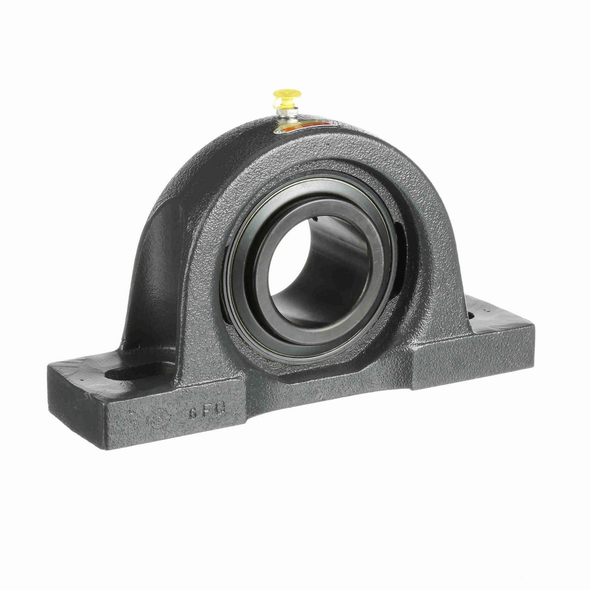 Sealmaster Mounted Cast Iron Two Bolt Pillow Block Ball Bearing - 52100 Bearing Steel, Black Oxided - Setscrew Lock - MP-47