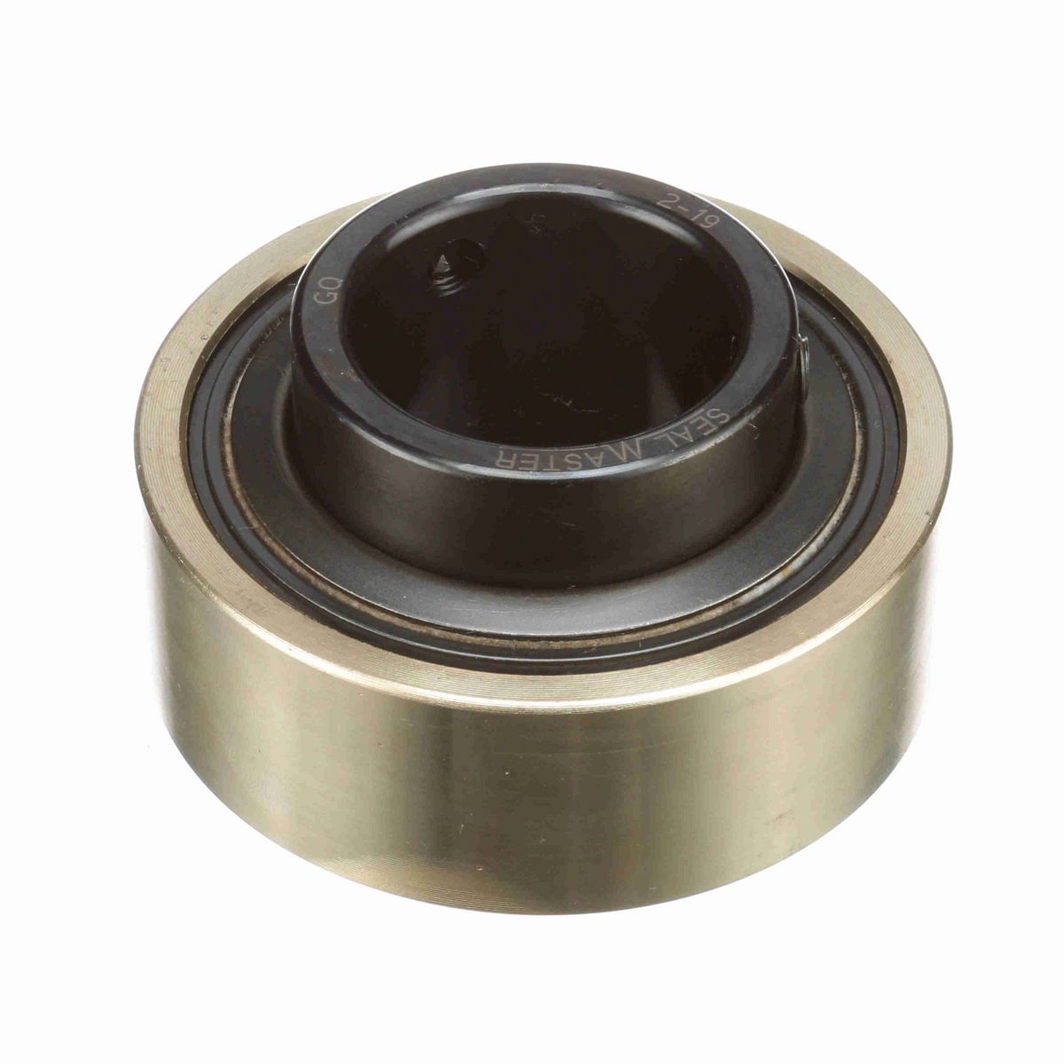 Sealmaster Mounted Insert Only Ball Bearing - 52100 Bearing Steel, Black Oxided - Setscrew Lock - AR-2-19
