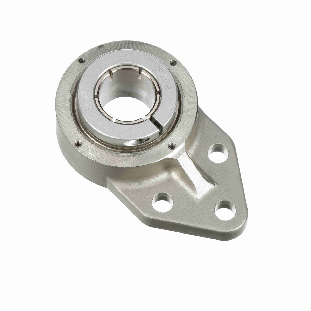 Sealmaster Mounted Stainless Steel Three Bolt Flange Bracket Ball Bearing - 52100 Bearing Steel, Phosphorus Nickel Coated - Concentric Lock - Corrosion Resistant - Reduced Maintenance - Lubed for Life - CRBFBS-PN23T RMW