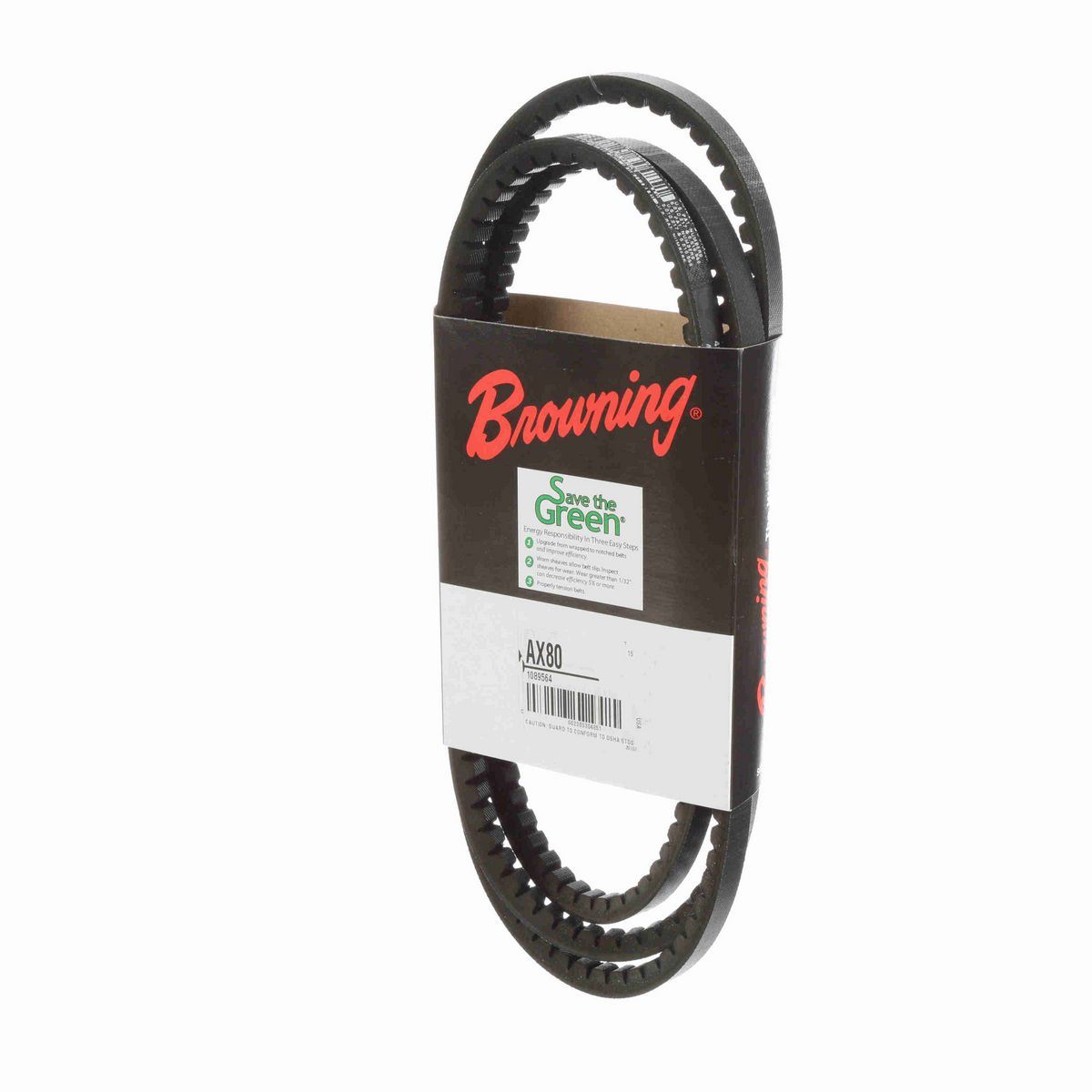 Browning EPDM Notched Belt 98% Efficient - AX80