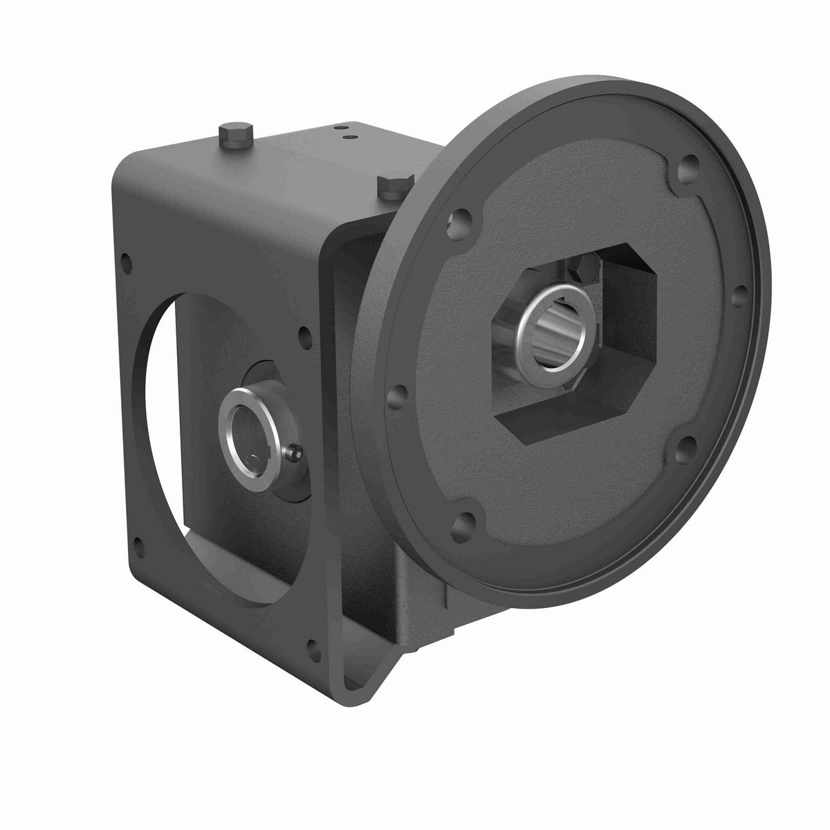 Hub City PowerCubeX Worm Gear Reducer Cast Iron Single-Reduction Worm Reducer - 266 25/1 L WR 182TC 1.000