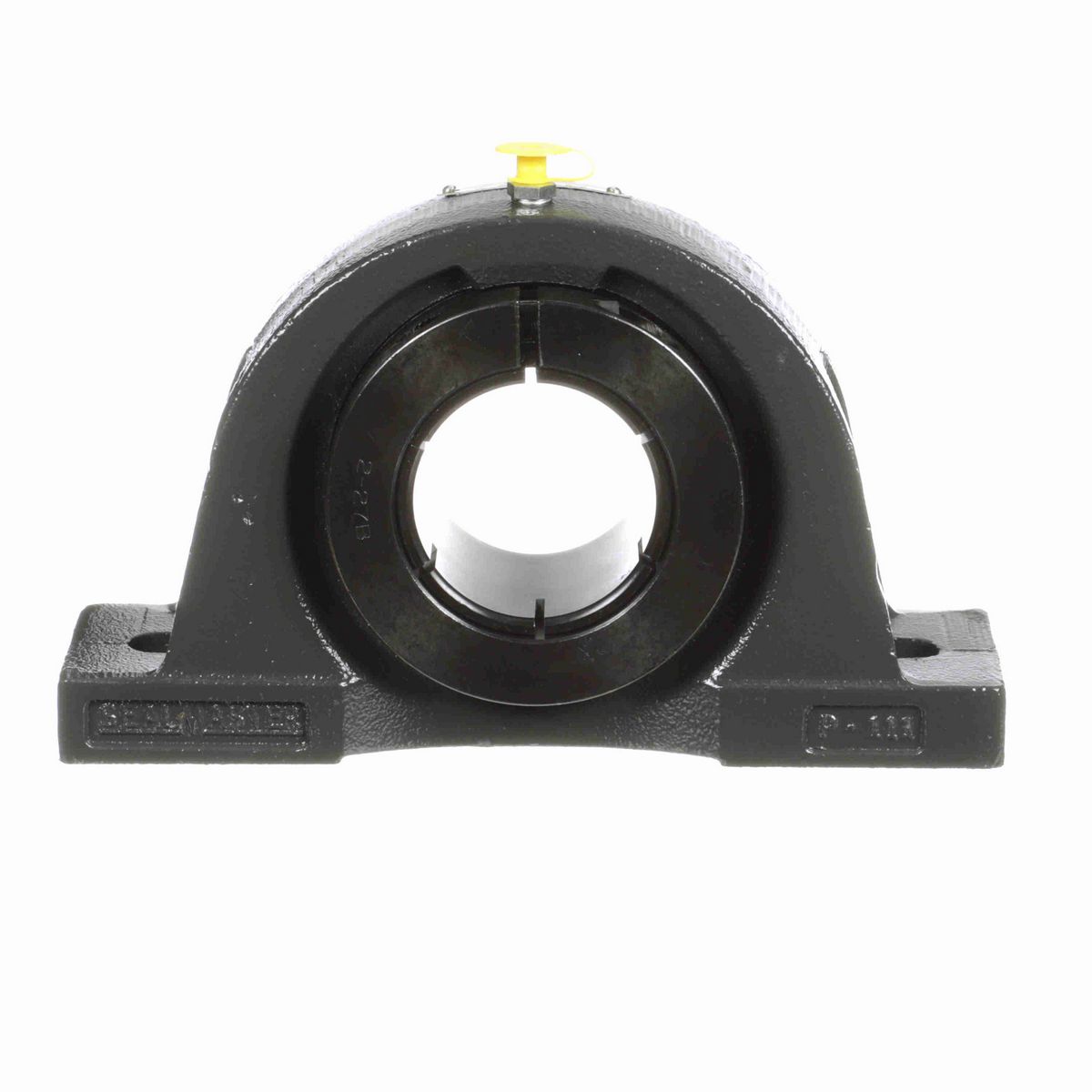 Sealmaster Mounted Cast Iron Two Bolt Pillow Block Ball Bearing - 52100 Bearing Steel, Black Oxided - Concentric Lock - NP-38T