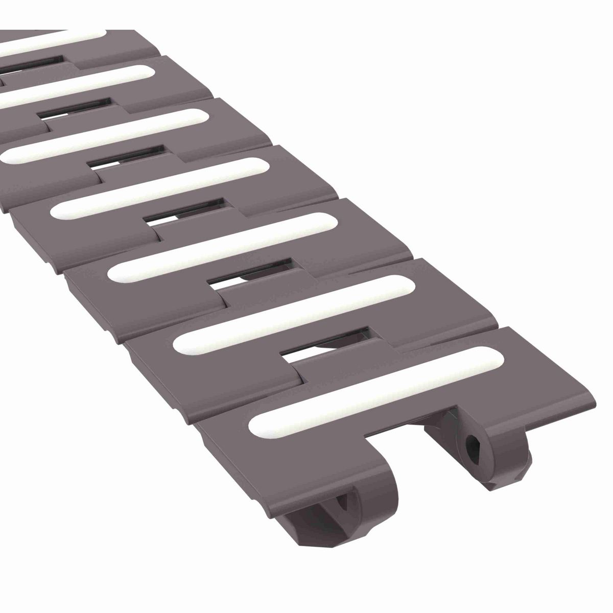 Rexnord 880TAB RubberTop® Side-flexing RubberTop®, Material: Brown High Performance, Width: 3.25in, Pitch: 1.5in - 81444611