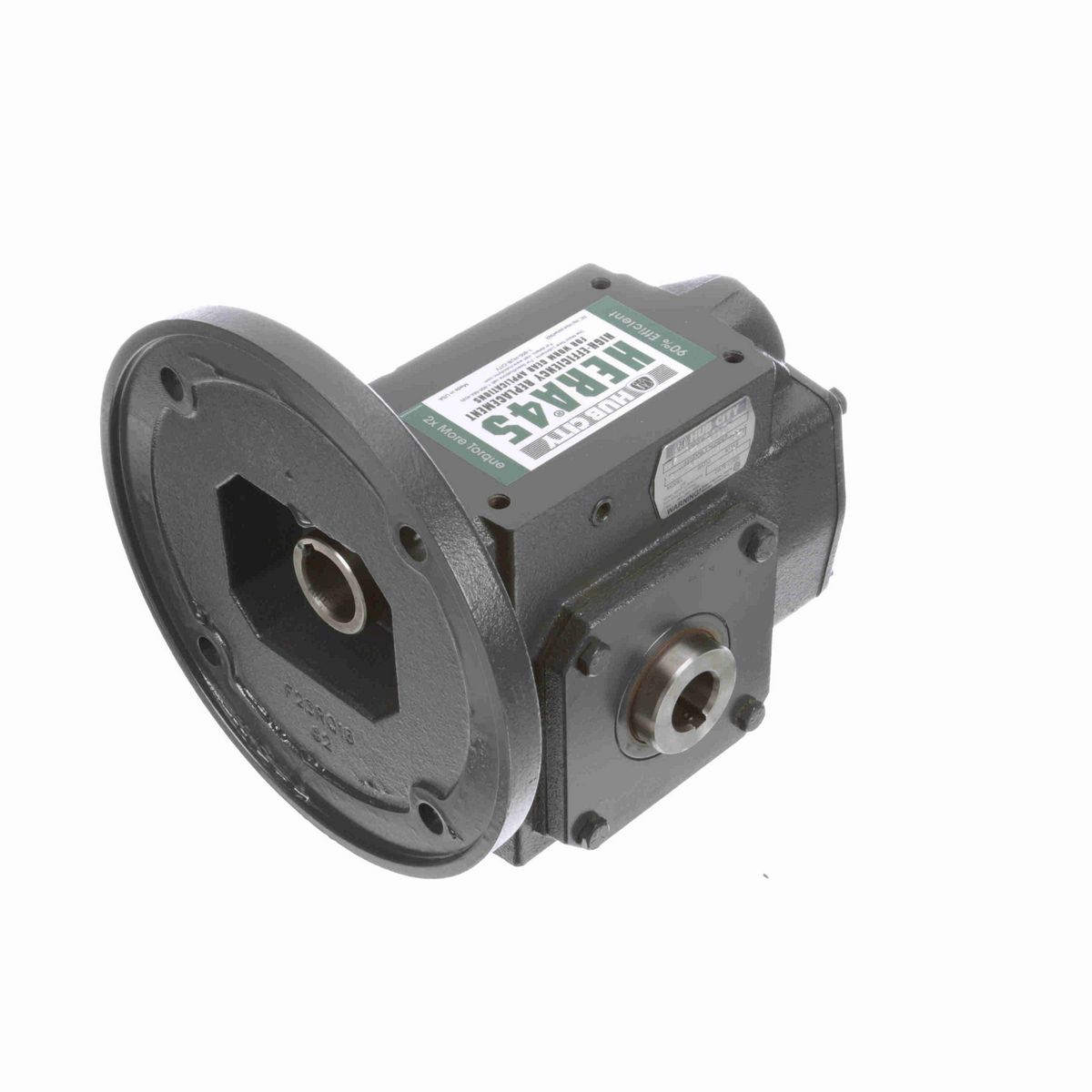 Hub City HERA Gear Reducer HERA Cast Iron Helical-Hypoid Reducer - HERA45ES 7.80 182TC 1.000