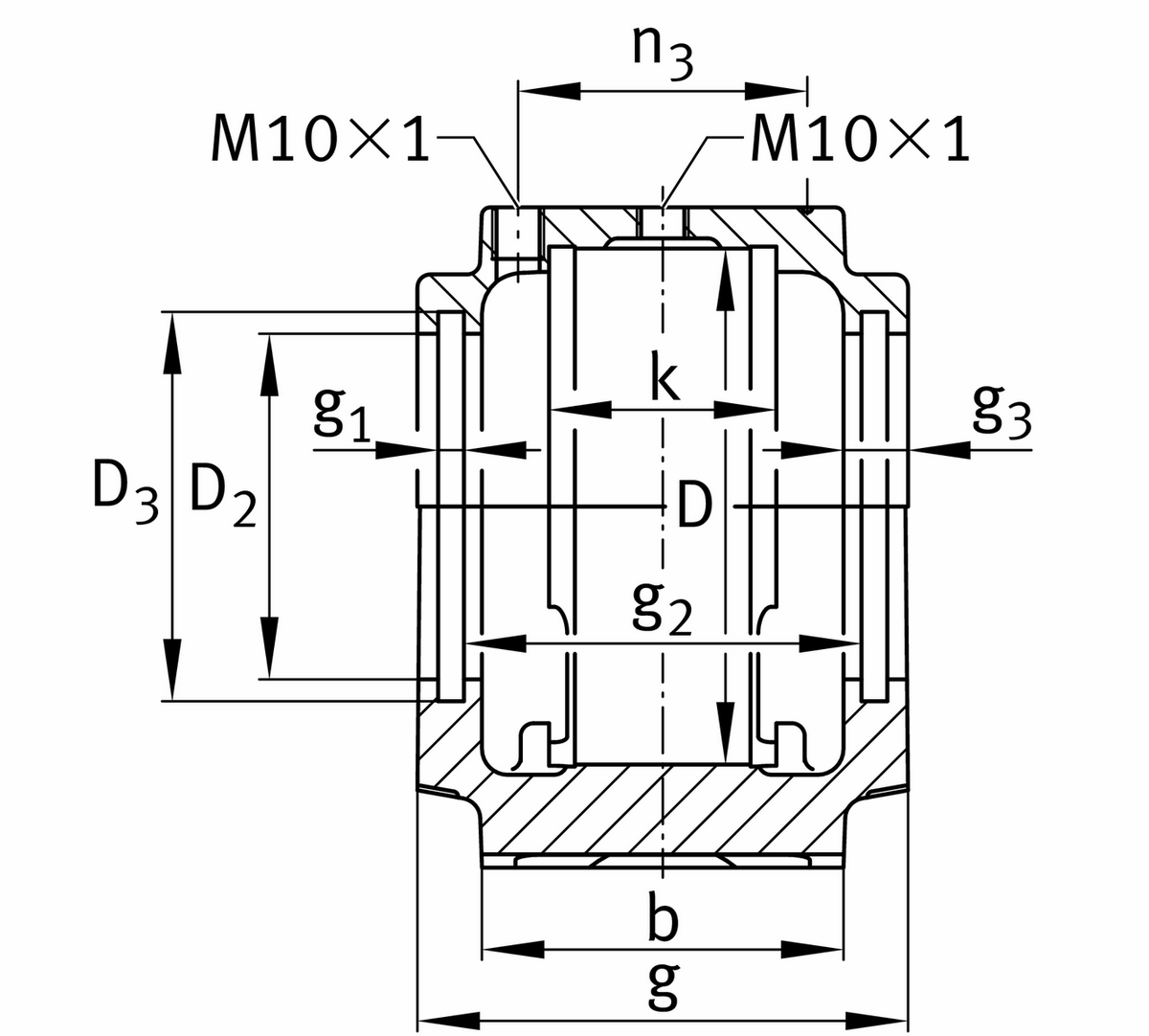 Стационарный корпус FAG SES206-305-L