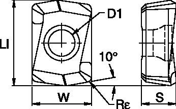 Drill Fix DFR - LD Inserts Kennametal Drill Fix DFR - LD Inserts [5533632]