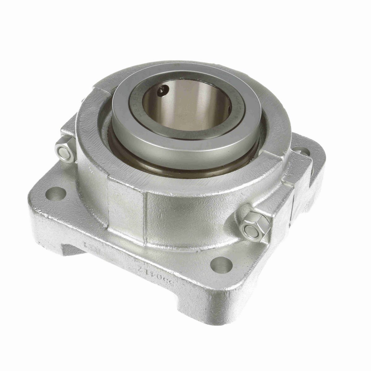 Sealmaster Mounted Flouropolymer Coated Cast Iron Four Bolt Flange Tapered Roller - 52100 Bearing Steel - Double Collar Mount Lock - Corrosion Resistant - RFB 303C CR