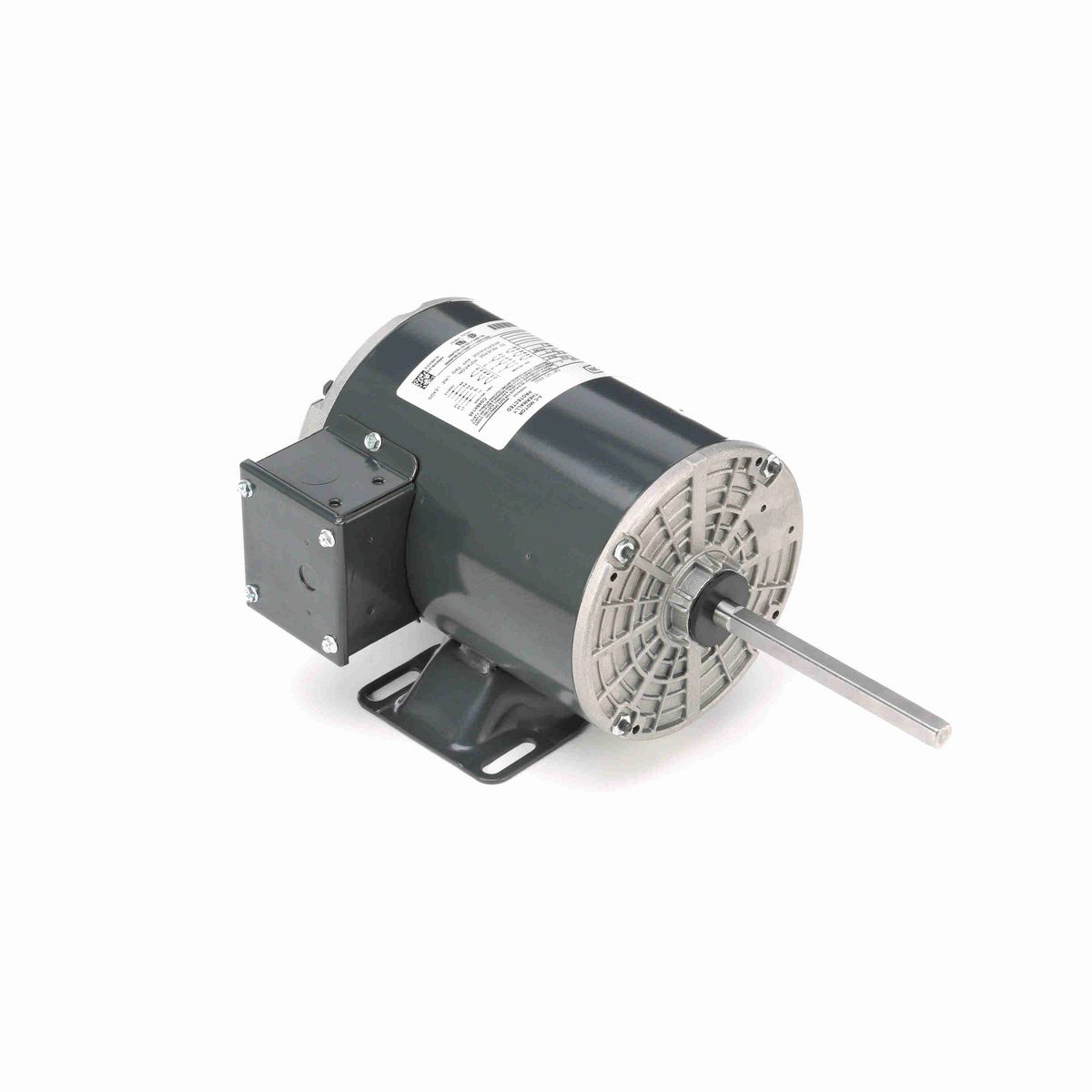 LEESON Condenser Fan Motor, 0.33 & 0.33 HP, 3 Ph, 60 & 50 Hz, 208-230/460 & 190/380 V, 1200 & 1000 RPM, 56Z Frame, OPAO - X532