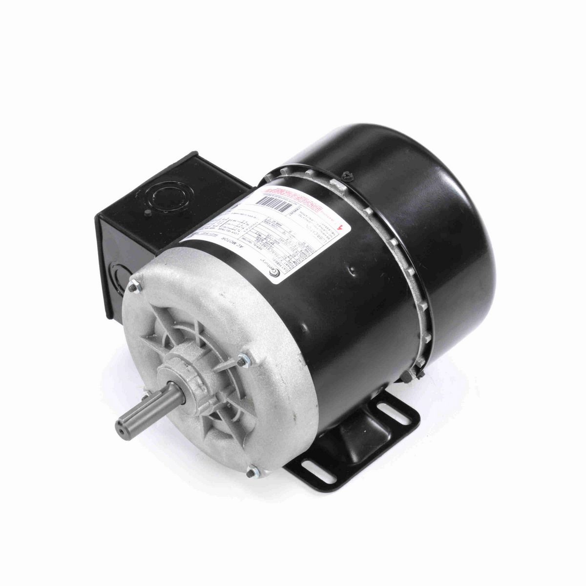 Century General Purpose Motor, 1/2 HP, 3 Ph, 60 Hz, 208-230/460 V, 1800 RPM, BA56 Frame, TEFC - H868L