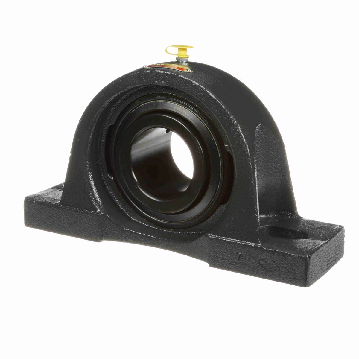 Sealmaster Mounted Cast Iron Two Bolt Pillow Block Ball Bearing - 52100 Bearing Steel, Black Oxided - Setscrew Lock - MP-42