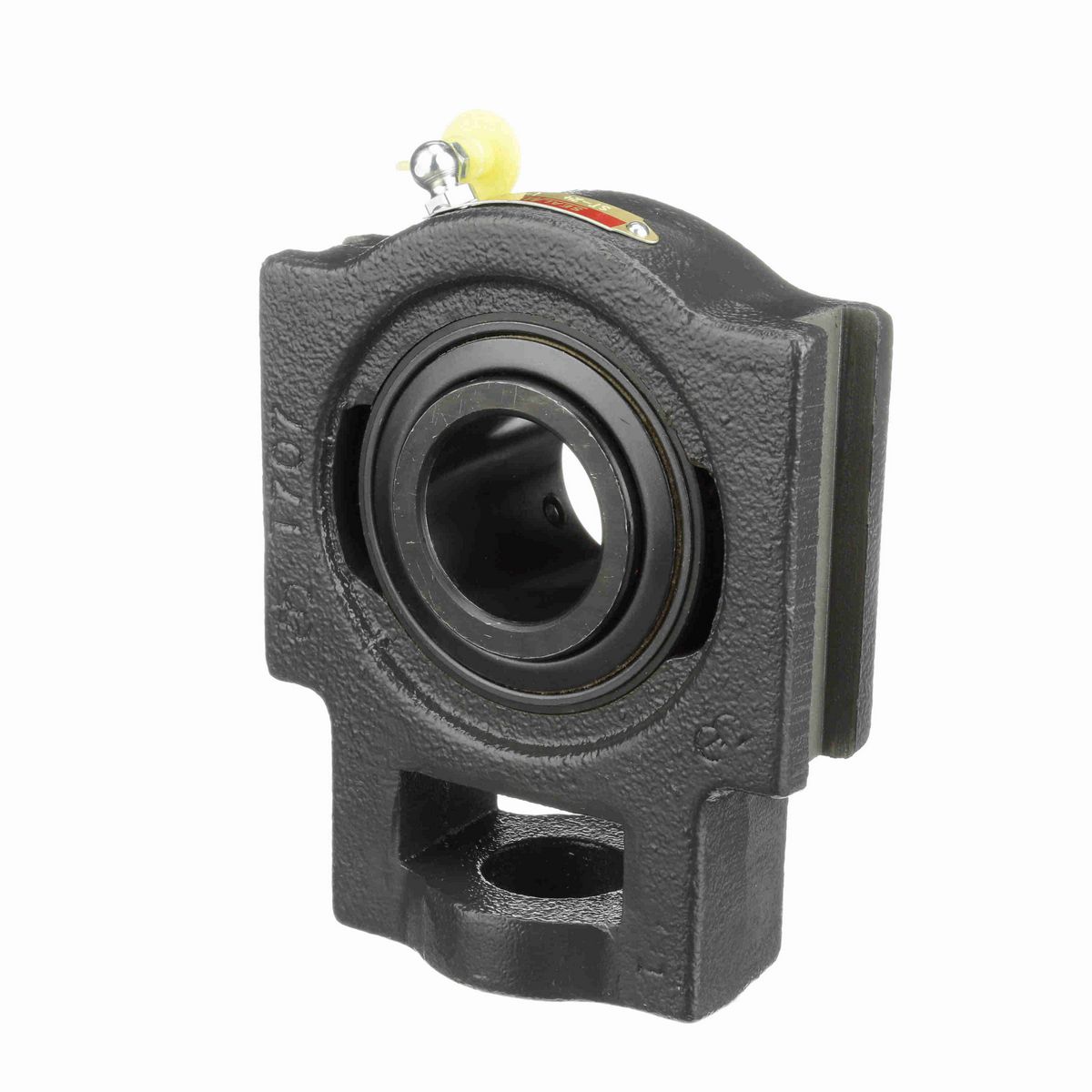 Sealmaster Mounted Cast Iron Wide Slot Take Up Ball Bearing - 52100 Bearing Steel, Black Oxided - Setscrew Lock - ST-24