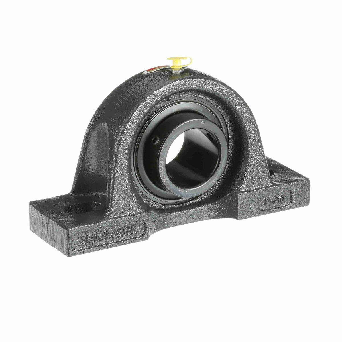 Sealmaster Mounted Cast Iron Two Bolt Pillow Block Ball Bearing - 52100 Bearing Steel, Black Oxided - Setscrew Lock - MP-34