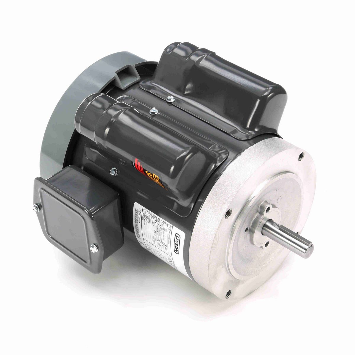 LEESON General Purpose Motor, 0.50 HP, 1 Ph, 60 Hz, 100-120/200-240 V, 1800 RPM, 56C Frame, TEFC - E265