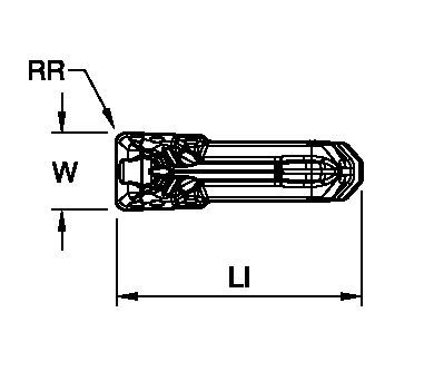 Grooving, and Cut-Off - Carbide insert Kennametal Beyond Evolution - Grooving Insert - GUP Geometry - Metric [7167142]