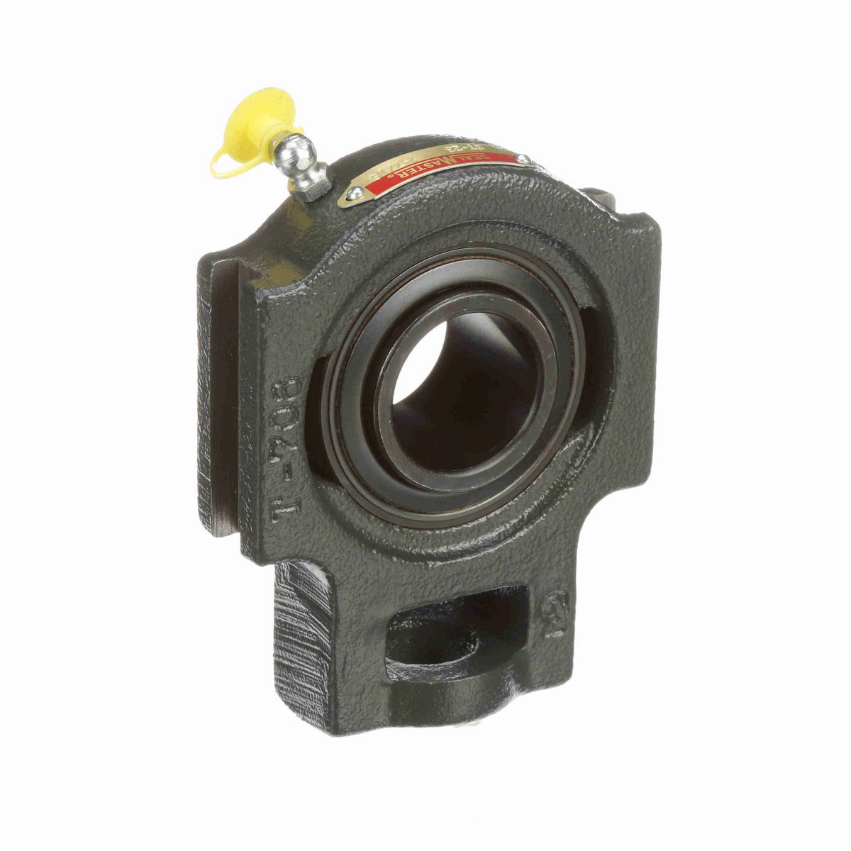 Sealmaster Mounted Cast Iron Wide Slot Take Up Ball Bearing - 52100 Bearing Steel, Black Oxided - Setscrew Lock - ST-23