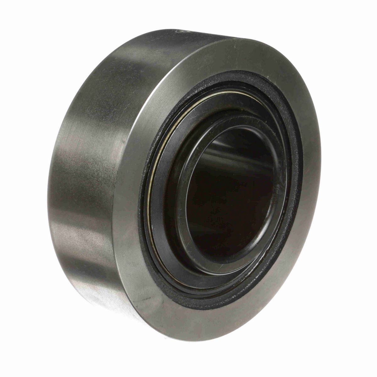 Sealmaster Mounted Cast Iron Cylindrical Cartridge Ball Bearing - 52100 Bearing Steel, Black Oxided - Setscrew Lock - MSC-55