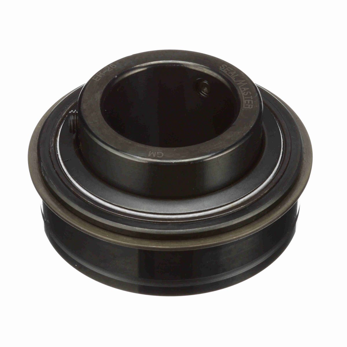 Sealmaster Mounted Insert Only Ball Bearing - 52100 Bearing Steel, Black Oxided - Setscrew Lock - ER-26