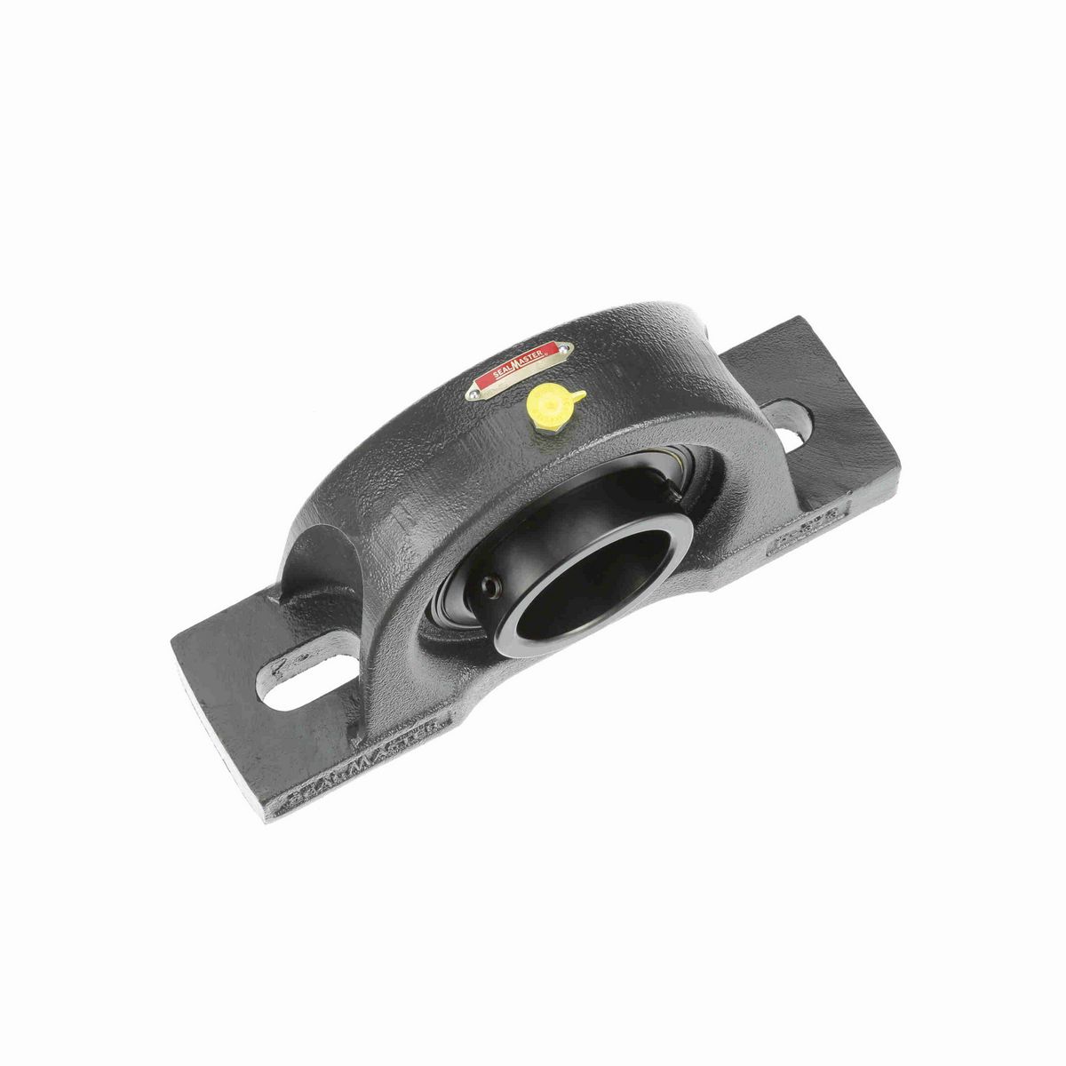 Sealmaster Mounted Cast Iron Two Bolt Pillow Block Ball Bearing - 52100 Bearing Steel, Black Oxided - Setscrew Lock - MP-48