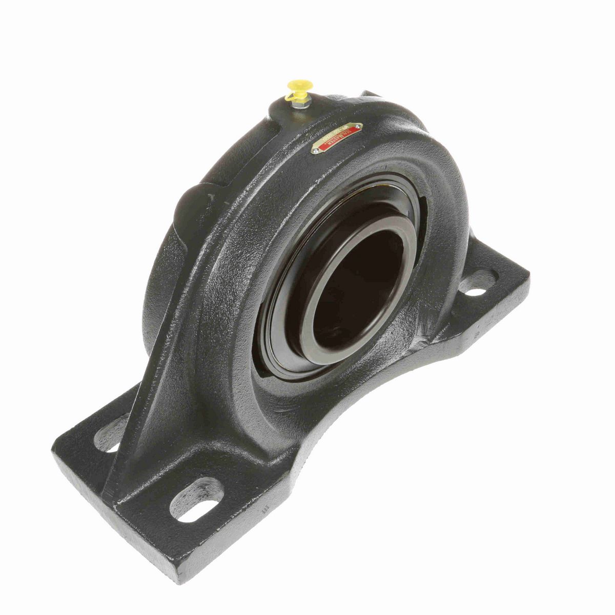 Sealmaster Mounted Cast Iron Four Bolt Pillow Block Ball Bearing - 52100 Bearing Steel, Black Oxided - Setscrew Lock - MFP-320