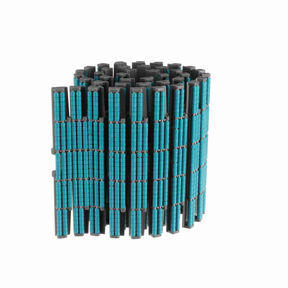 System Plast 882TAB LBP Side-flexing Low Backline Pressure, Material: Gray Low Friction, Width: 12in, Pitch: 1.5in - LFG882LBP-TAB-K1200