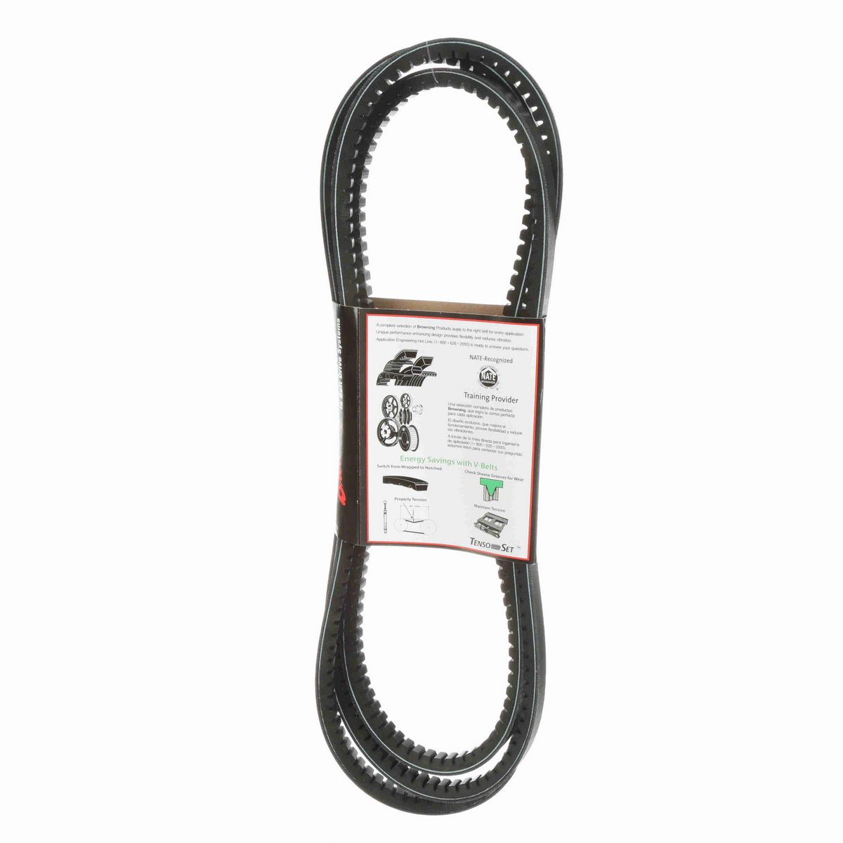Browning EPDM Notched Belt 98% Efficient - BX128