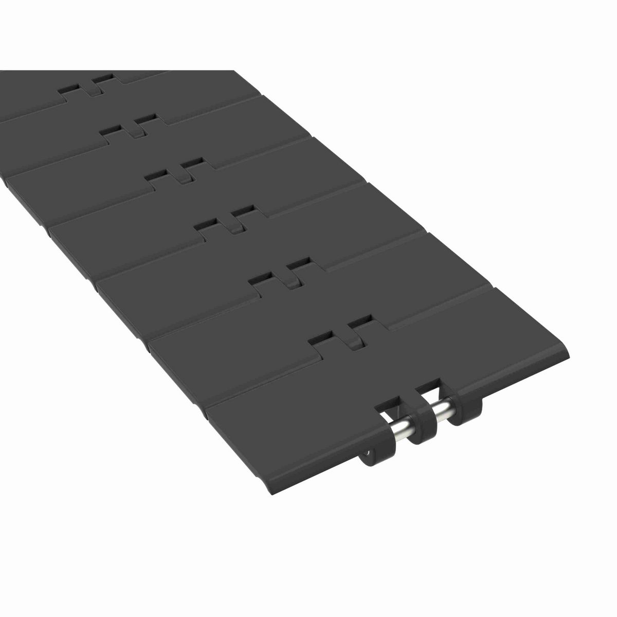 Rexnord 820 Straight Running Solid Top, Material: Black Wear Resistant, Width: 7.5in, Pitch: 1.5in - BWR820K7.50