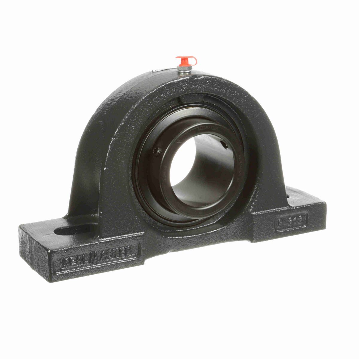 Sealmaster Mounted Cast Iron Two Bolt Pillow Block Ball Bearing - 52100 Bearing Steel, Black Oxided - Setscrew Lock - High Temperature - MP-47 HT