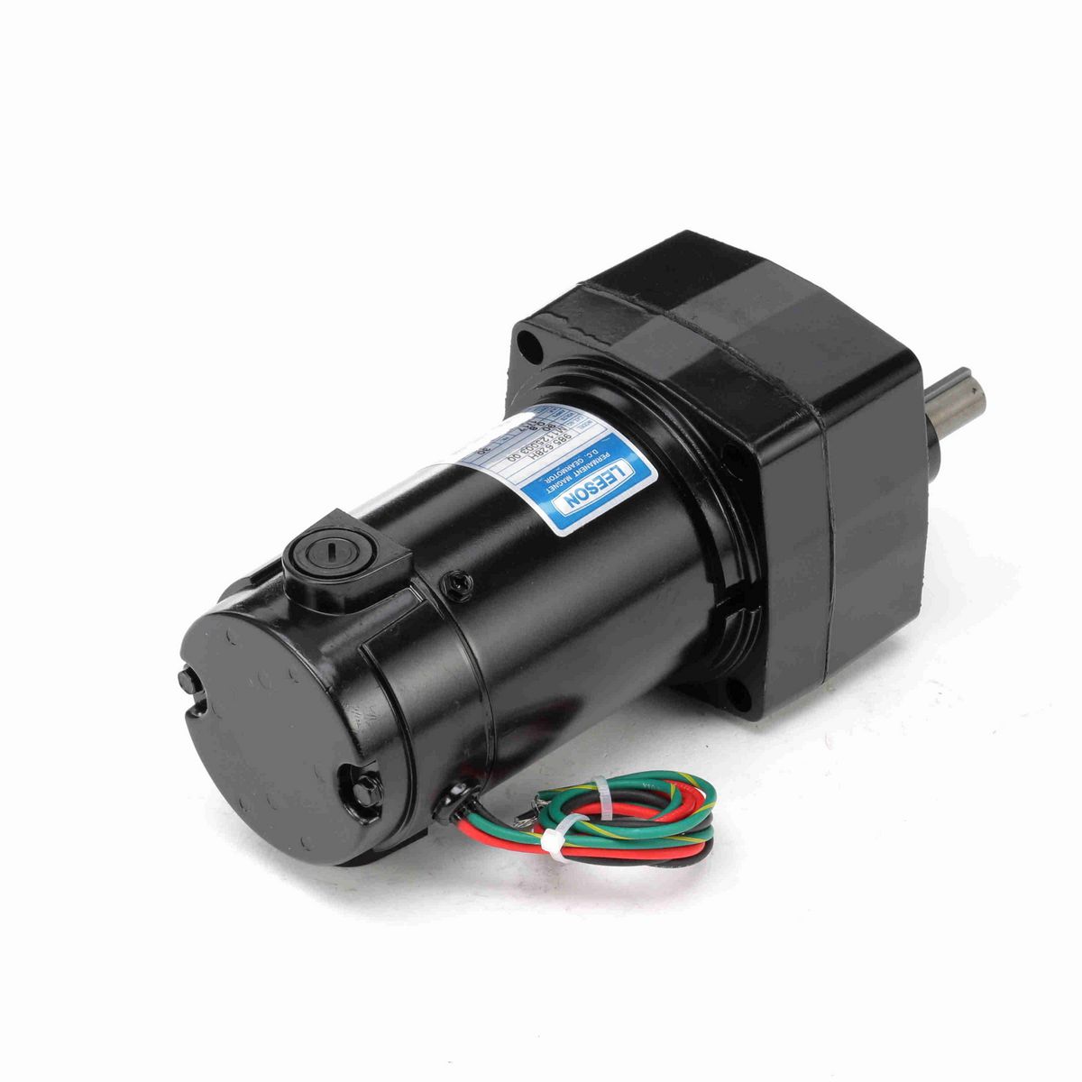 LEESON Parallel Shaft Gearmotor, 0.06 HP, 90 V, 60 RPM, 30 Frame, TENV - M1125003.00