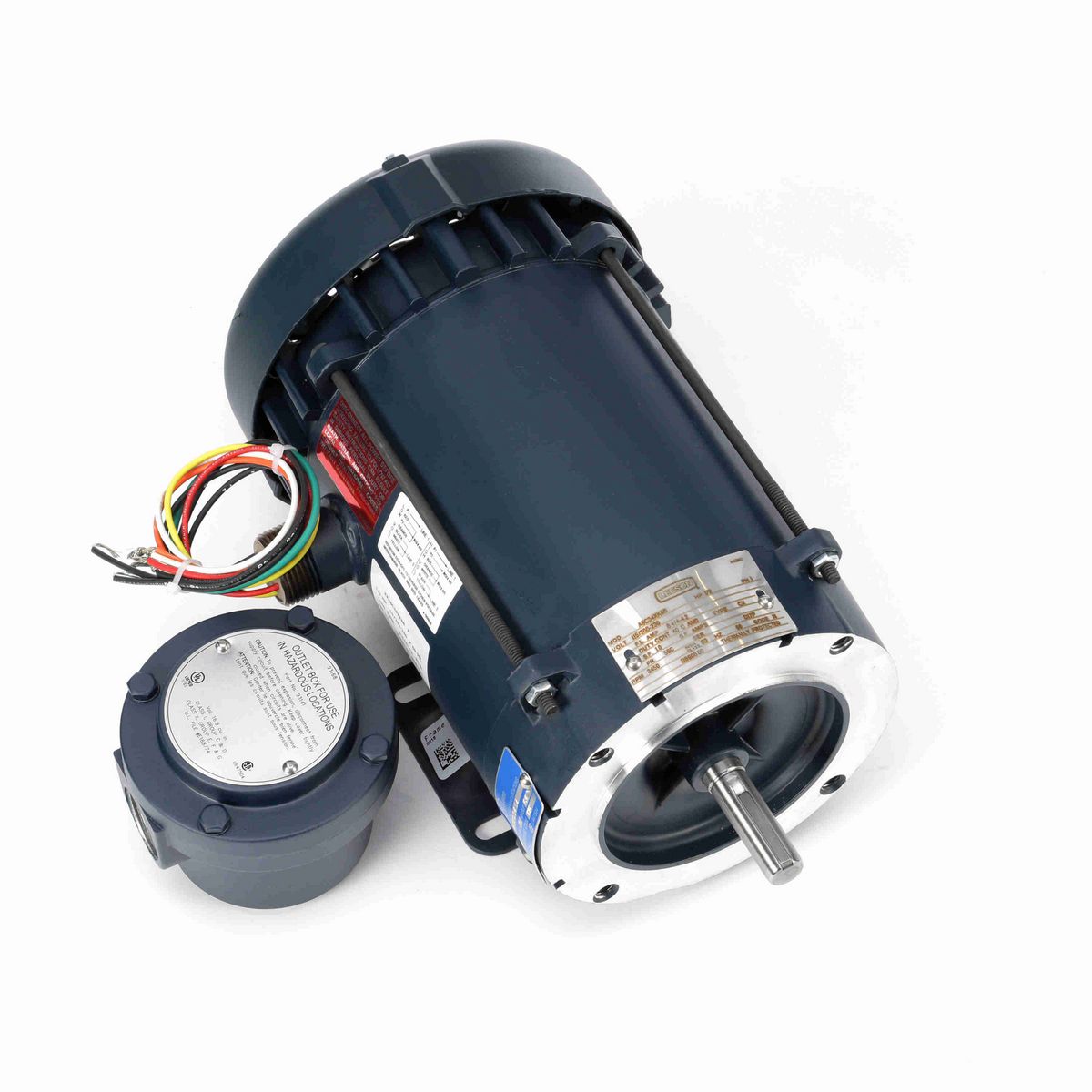 LEESON Explosion Proof Motor, 0.50 HP, 1 Ph, 60 Hz, 115/208-230 V, 3600 RPM, 56C Frame, EPFC - 116608.00
