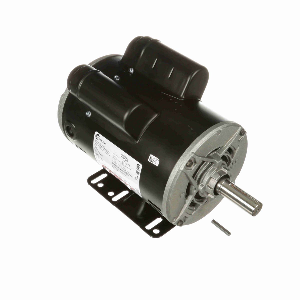 Century General Purpose Motor, 1.5 HP, 1 Ph, 60 Hz, 115/208-230 V, 1800 RPM, 145T Frame, DP - V101V1