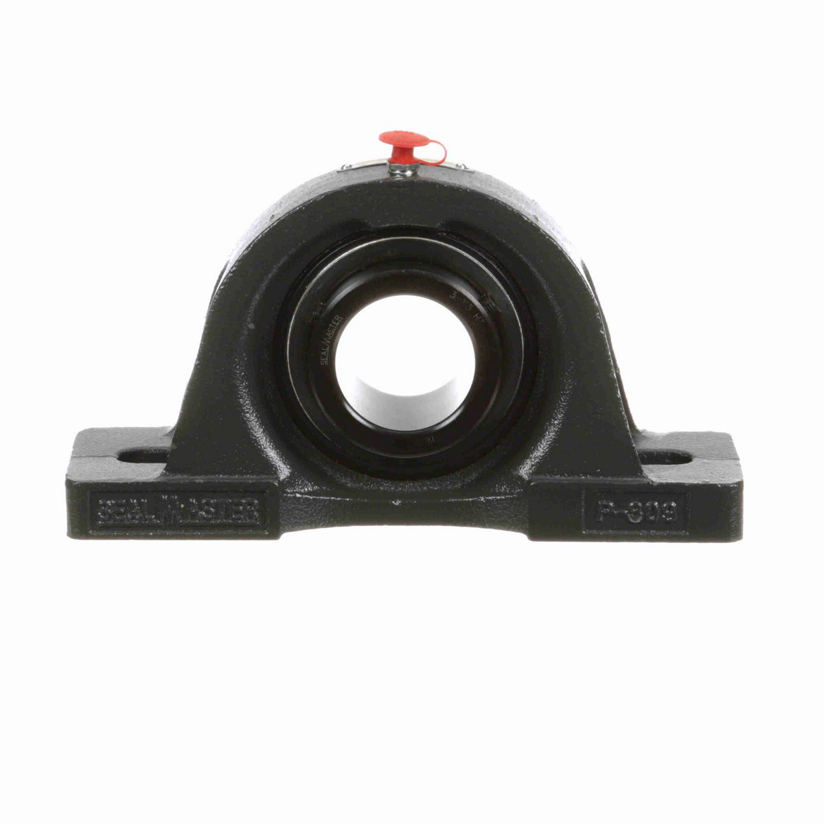 Sealmaster Mounted Cast Iron Two Bolt Pillow Block Ball Bearing - 52100 Bearing Steel, Black Oxided - Setscrew Lock - High Temperature - MP-31 HT