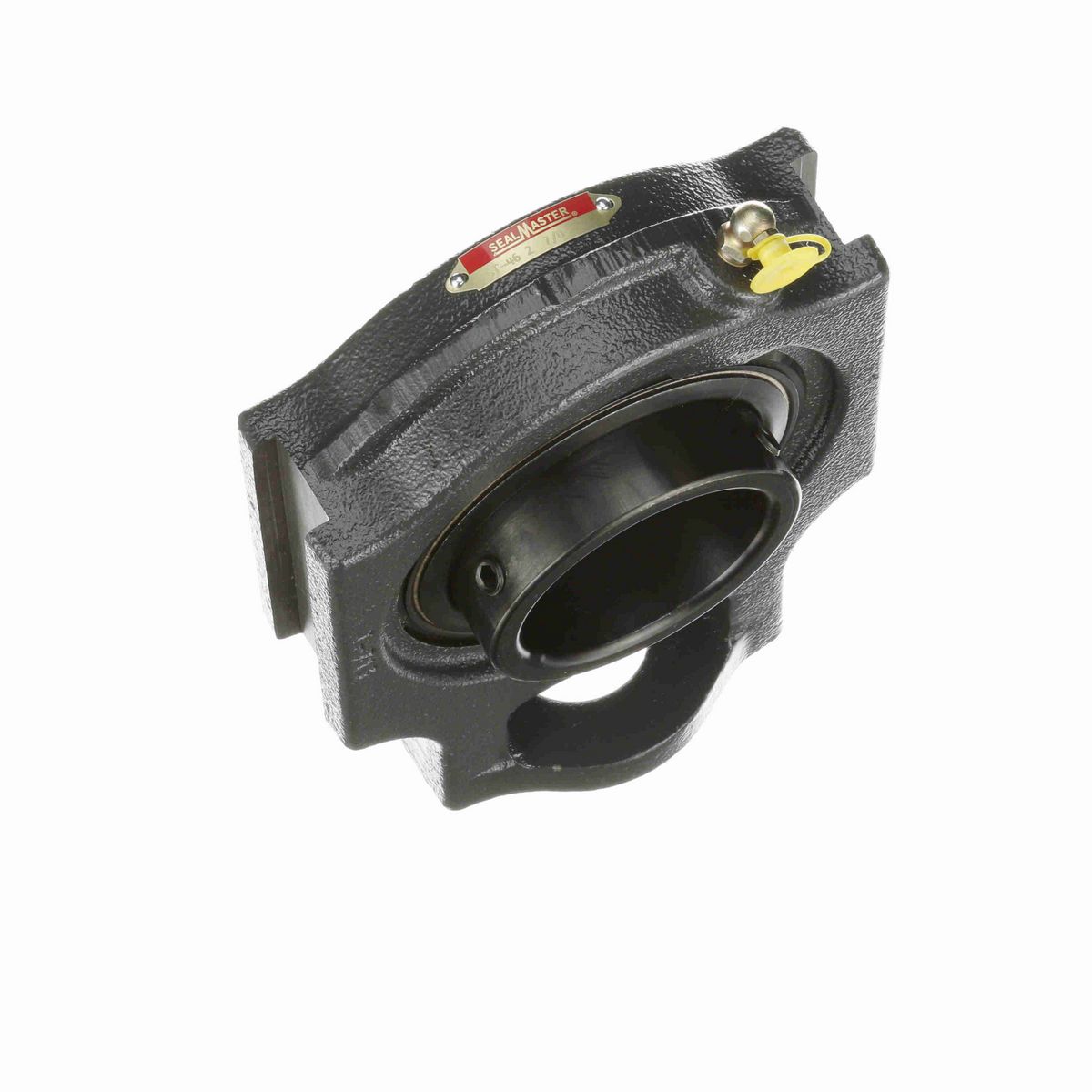 Sealmaster Mounted Cast Iron Wide Slot Take Up Ball Bearing - 52100 Bearing Steel, Black Oxided - Setscrew Lock - ST-46