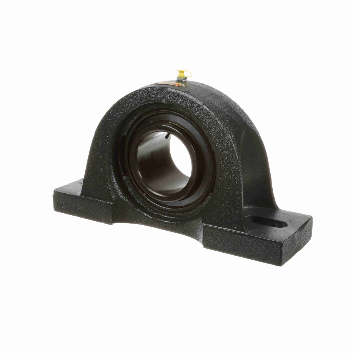 Sealmaster Mounted Cast Iron Two Bolt Pillow Block Ball Bearing - 52100 Bearing Steel, Black Oxided - Setscrew Lock - MP-56C