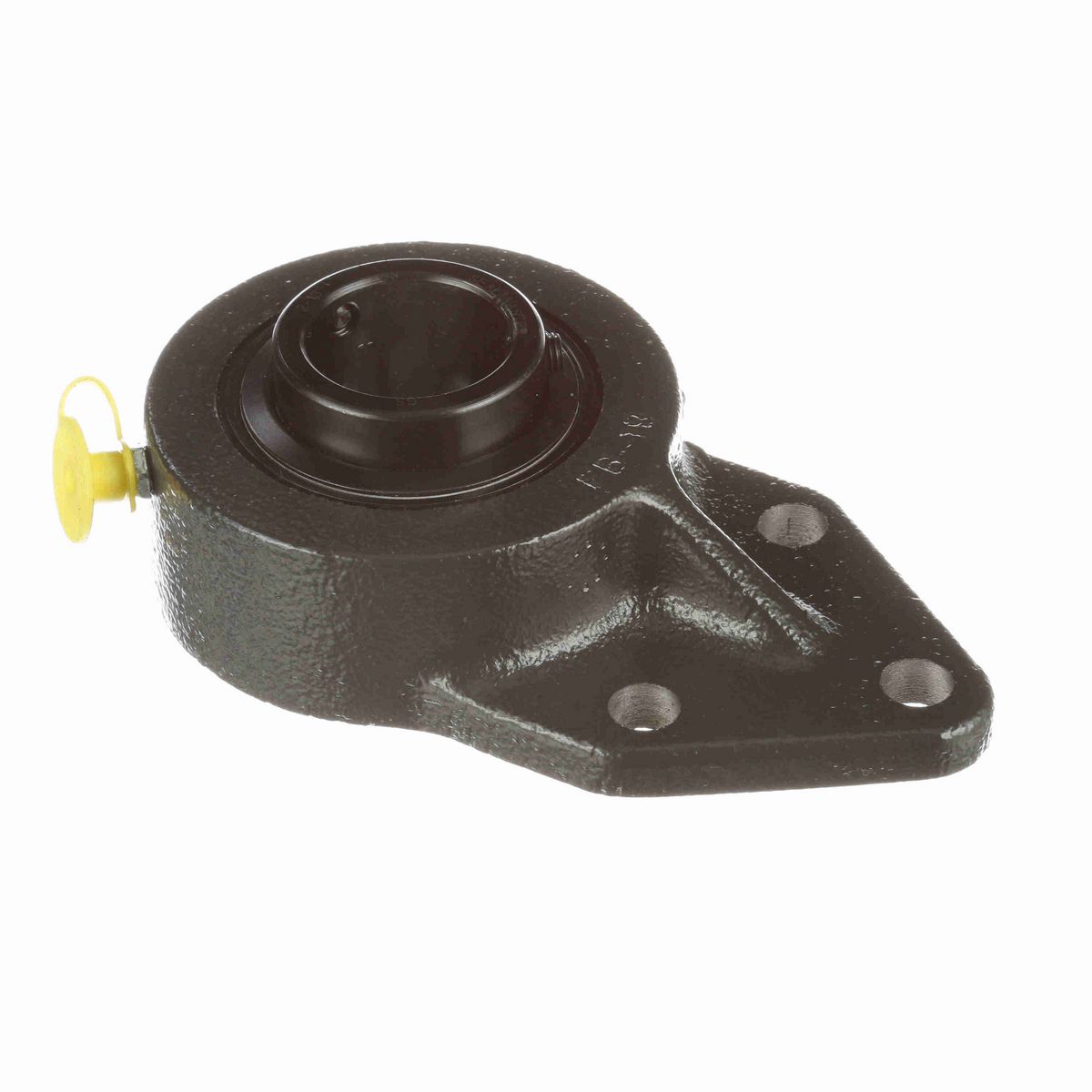 Sealmaster Mounted Cast Iron Three Bolt Flange Bracket Ball Bearing - 52100 Bearing Steel, Black Oxided - Setscrew Lock - FB-19