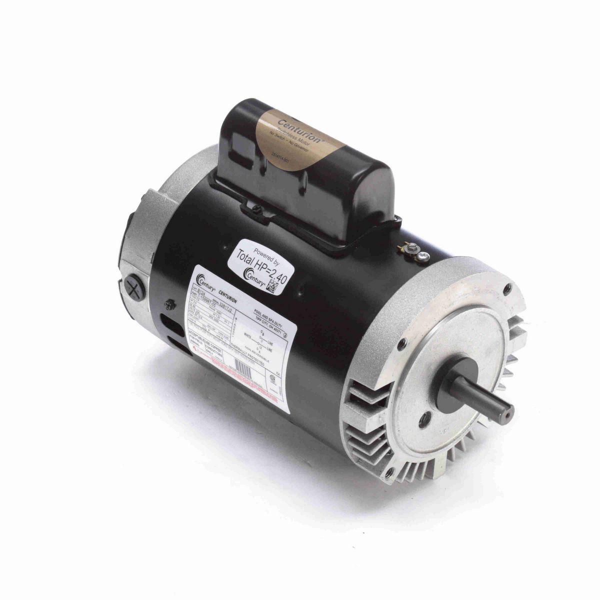 Century Pool Pump Motor, 2.0 HP, 1 Ph, 60 Hz, 230 V, 3600 RPM, X56C Frame, DP - B124
