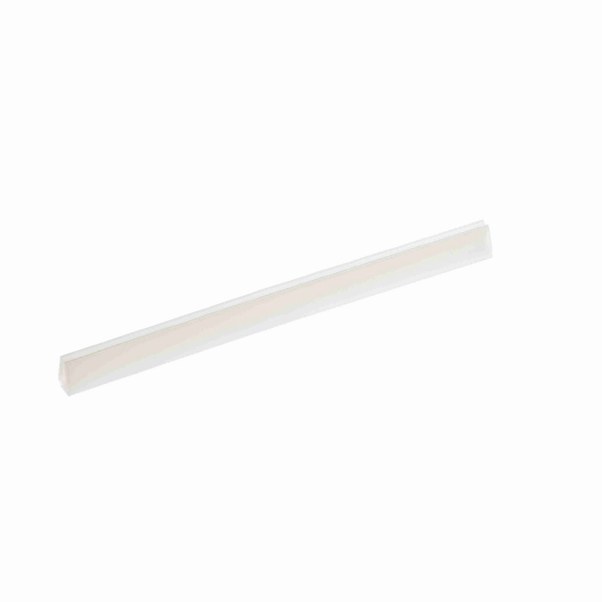 System Plast Bar Cap: 0.31"W X 0.5"H X 120"L White UHMW-PE - VG-P18BC-10