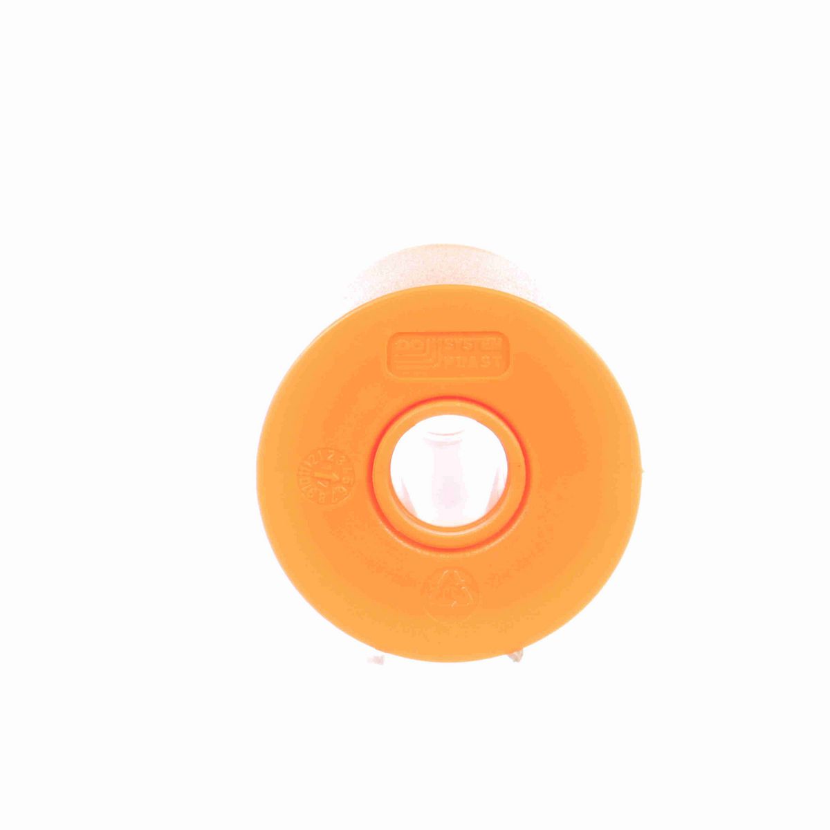 System Plast Flanged Return Roller; OD: 1.97-in, Shaft Dia: 0.75-in, Length: 3.15-in, Color: Orange - RF3-75-50