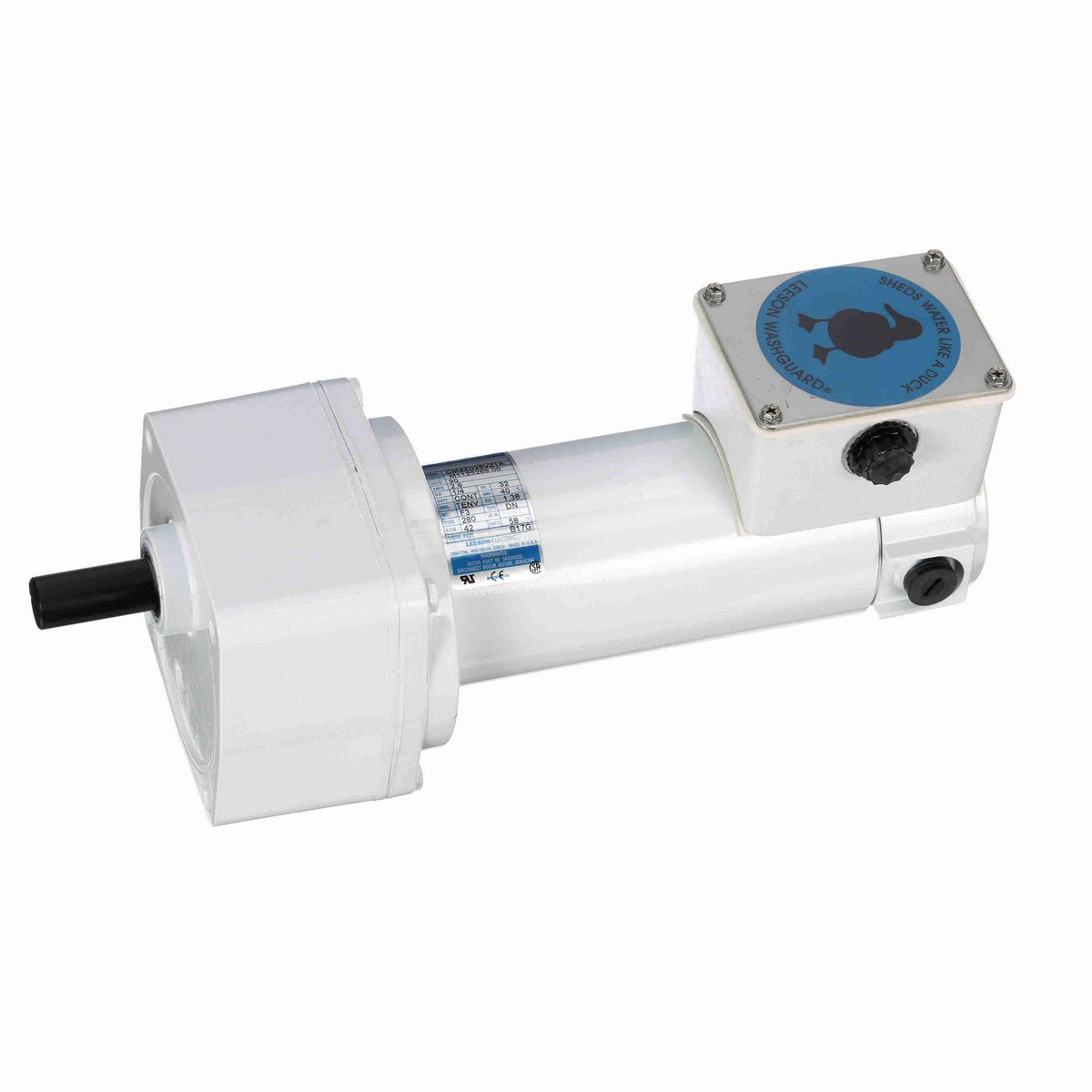 LEESON White Duck™ Parallel Shaft Gearmotor, 0.25 HP, 90 V, 42 RPM, 32 Frame - M1125269.00