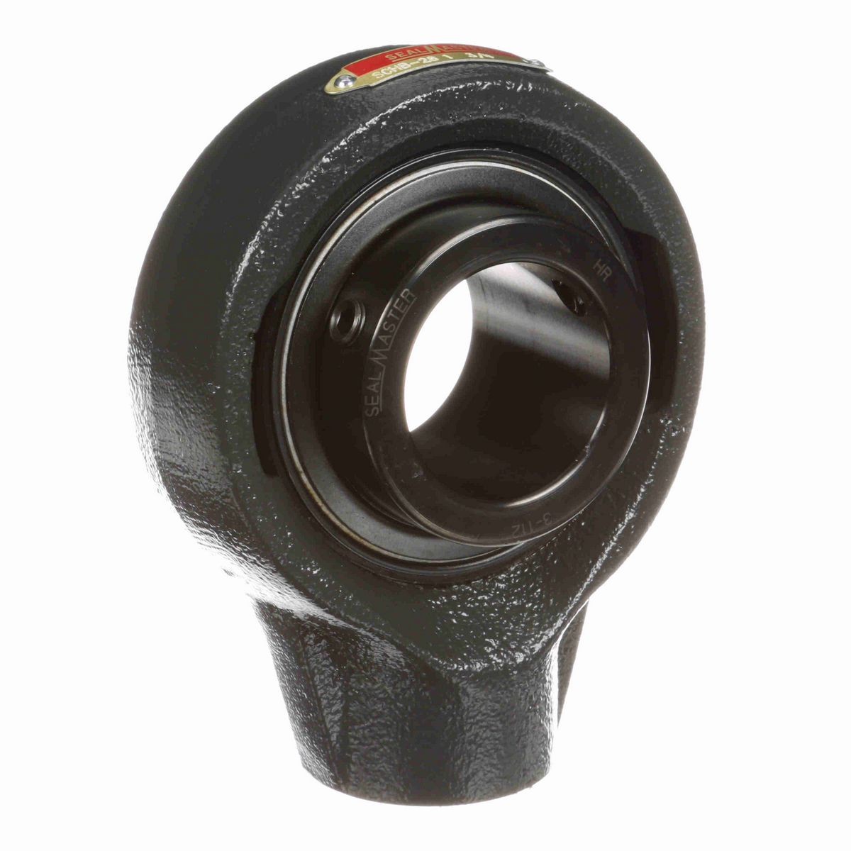 Sealmaster Mounted Cast Iron Hanger Unit Ball Bearing - 52100 Bearing Steel, Black Oxided - Setscrew Lock - SCHB-28