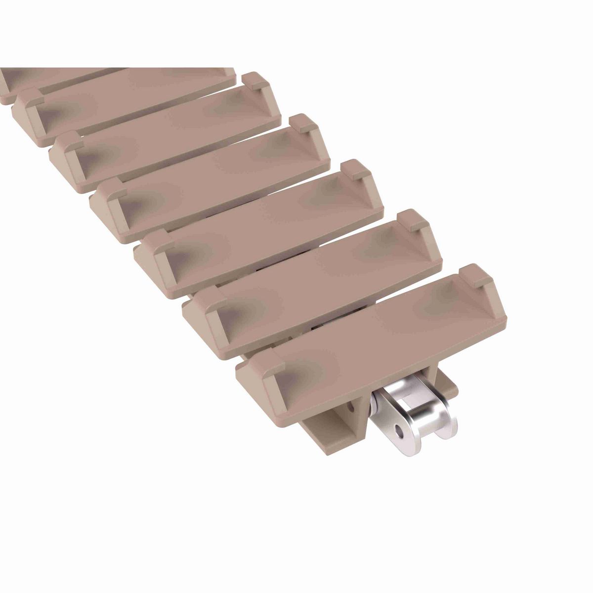 Rexnord 1873TAB SideGrip™ Side-flexing, Material: Tan Low Friction, Width: 3.75in, Pitch: 1.5in - 81426241