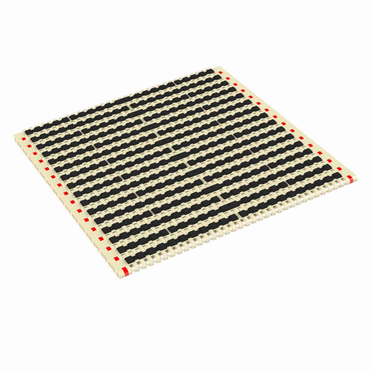 Rexnord 8505 RubberTop® Straight Running RubberTop®, Material: Beige High Temperature, Width: 9in, Pitch: 0.75in - 10324734