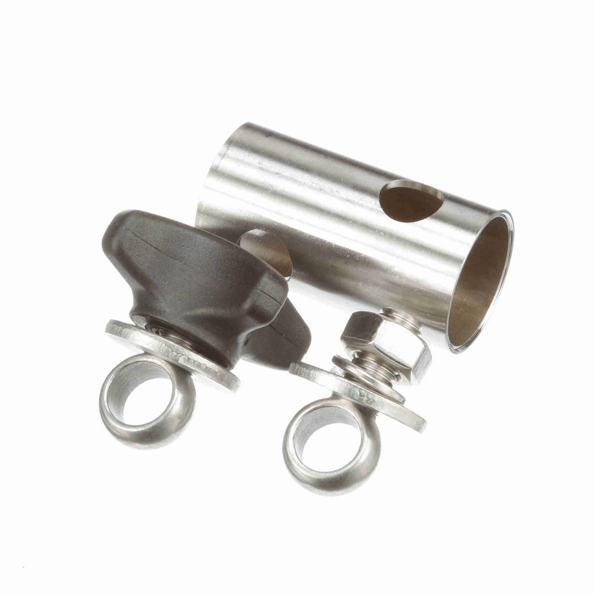 System Plast Cross Block for 1/2-in round x 1/2-in round w/ 1 Knob and 1 Nut - VG-621SNK-12-12