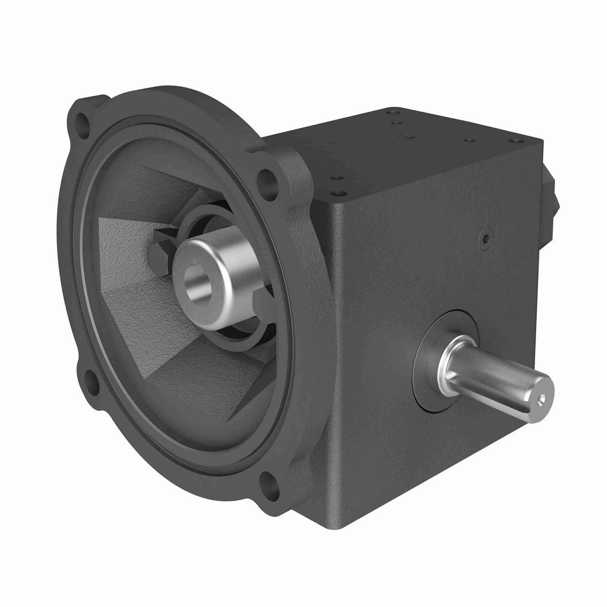 Hub City PowerCubeX Worm Gear Reducer Cast Iron Single-Reduction Worm Reducer - 184 80/1 C WR 56C