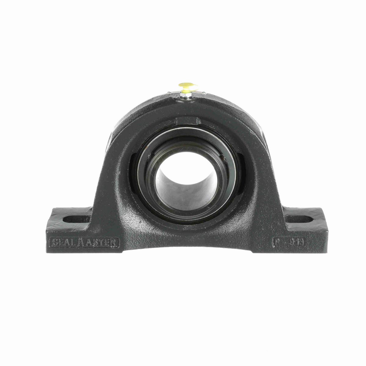 Sealmaster Mounted Cast Iron Two Bolt Pillow Block Ball Bearing - 52100 Bearing Steel, Black Oxided - Double Setscrew Lock - MSPD-47