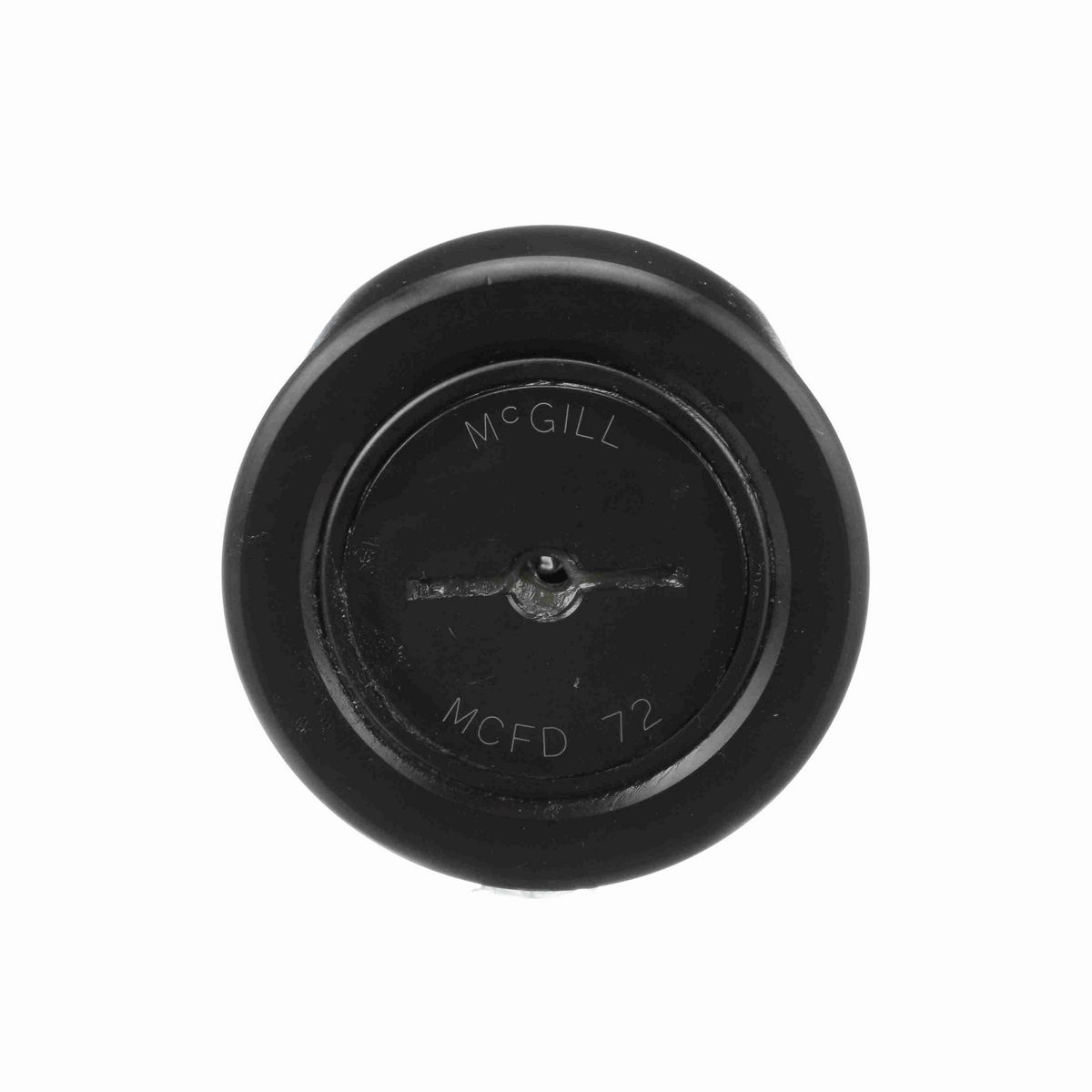 Опорный ролик с цапфой McGill CAMROL MCFD 72, бочкообразный, повышенной грузоподъемности, со щитком, со шлицем под отвёртку, метрический