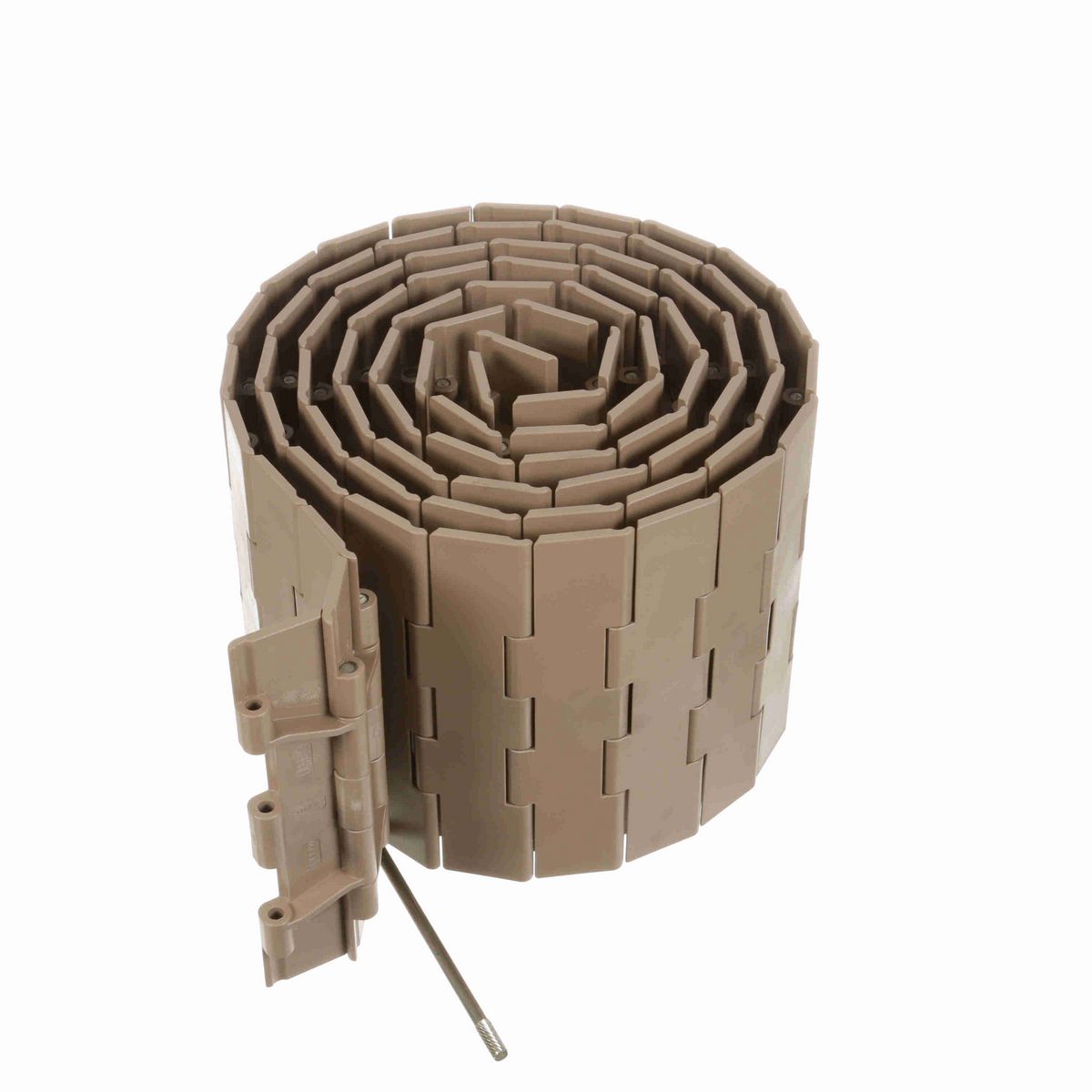 System Plast 821 Straight Running Solid Top, Material: Tan Low Friction, Width: 7.5in, Pitch: 1.5in - LF821-K750