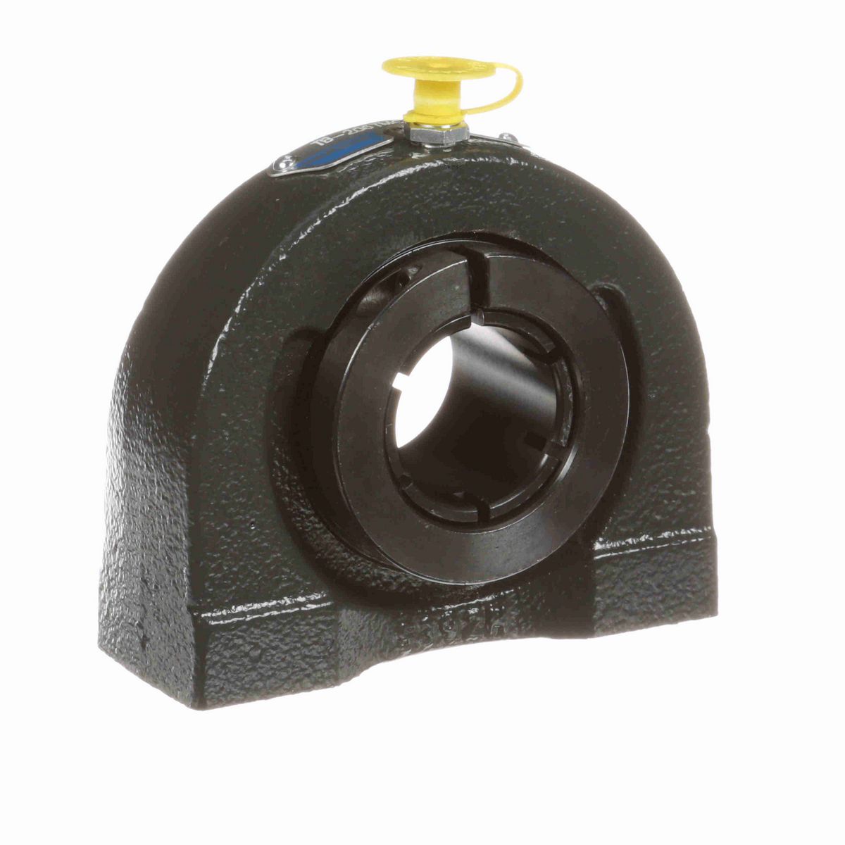 Sealmaster Mounted Cast Iron Tapped Base Pillow Block Ball Bearing - 52100 Bearing Steel, Black Oxided - Concentric Lock - TB-206TMC