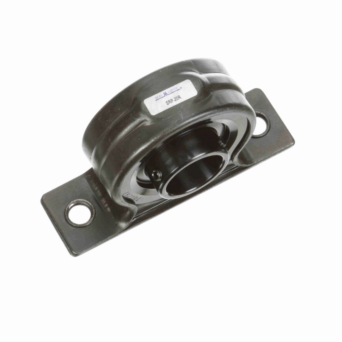 Sealmaster Mounted Stamped Steel Two Bolt Pillow Block Ball Bearing - 52100 Bearing Steel, Black Oxided - Setscrew Lock - SRP-20R