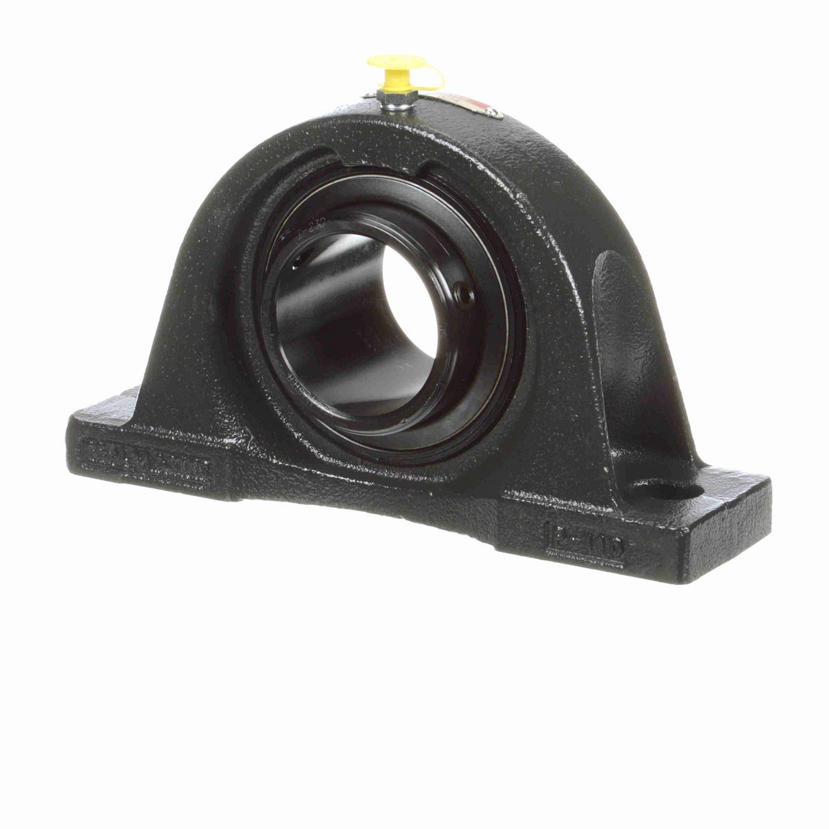 Sealmaster Mounted Cast Iron Two Bolt Pillow Block Ball Bearing - 52100 Bearing Steel, Black Oxided - Double Setscrew Lock - NPD-35